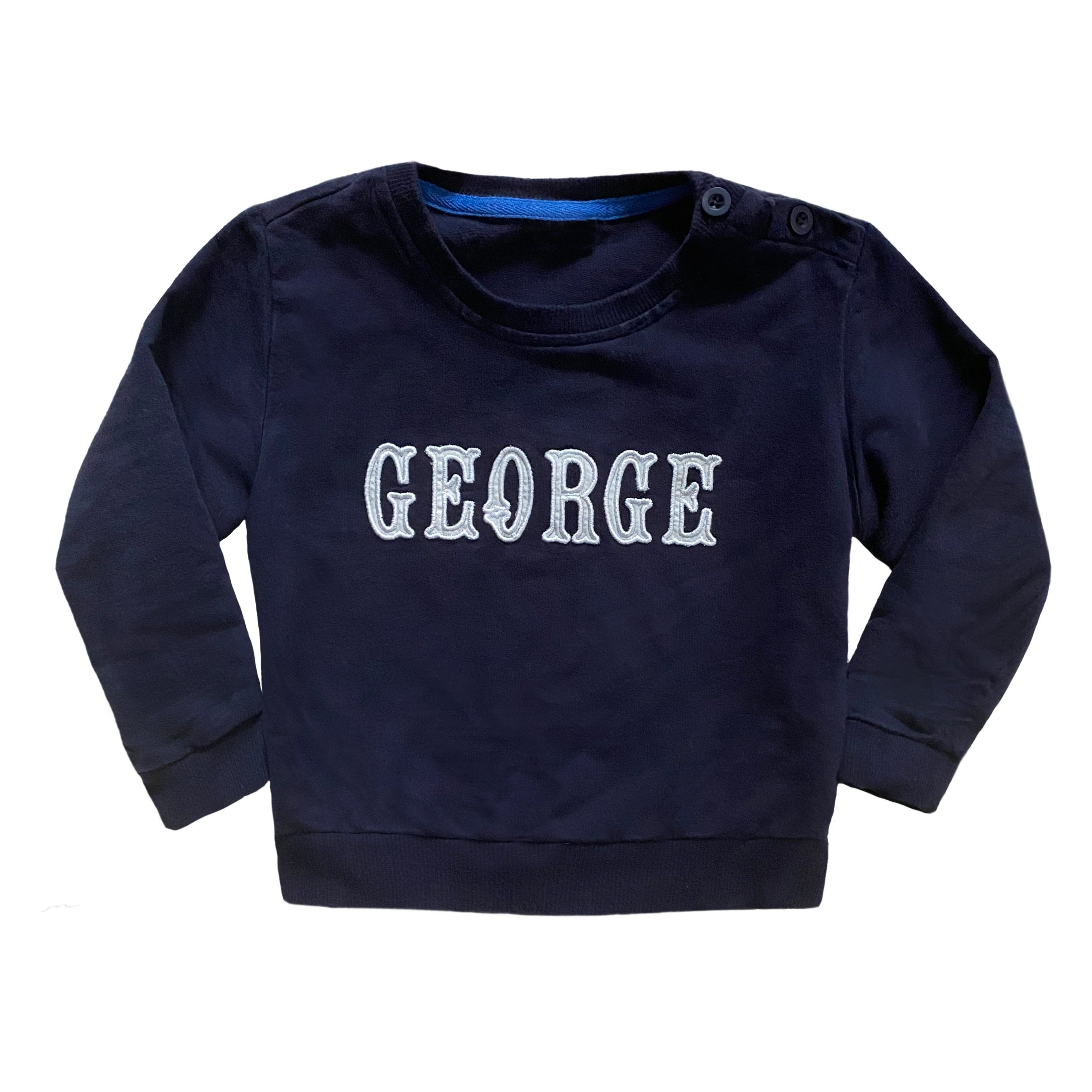 Embroidered us best sale navy sweatshirt