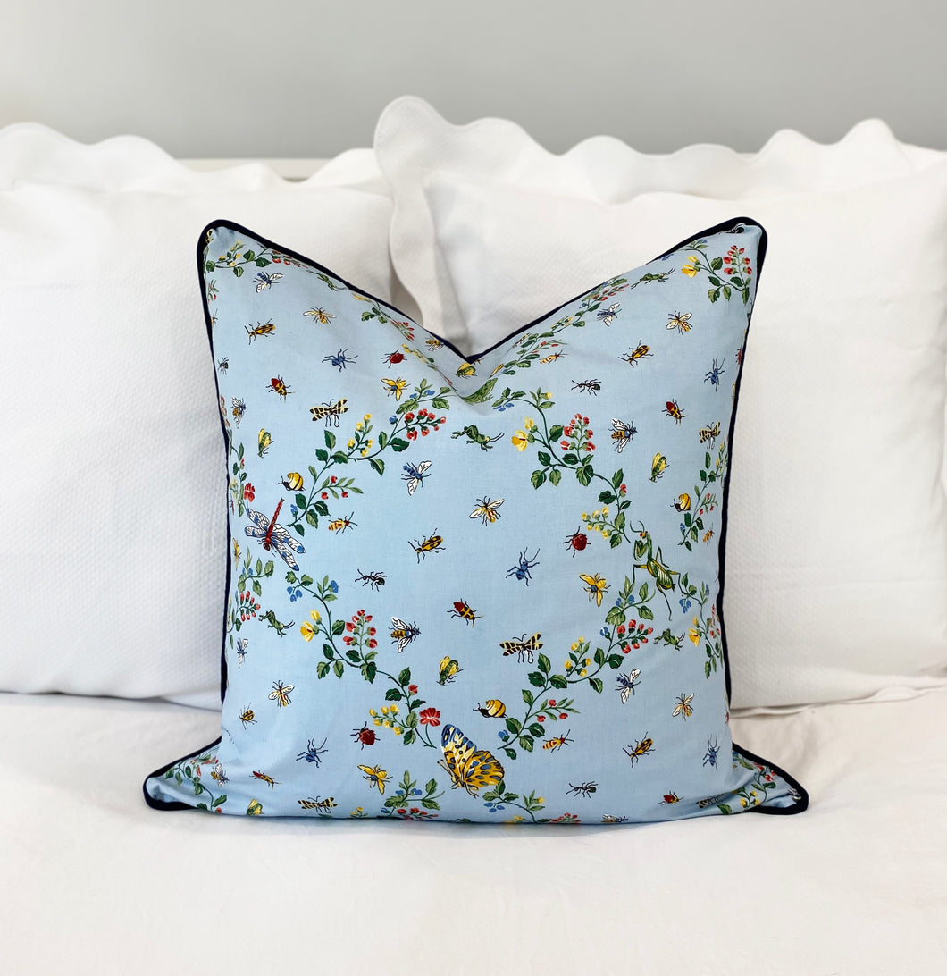 Scalamandre Insect Pillow (Vintage)