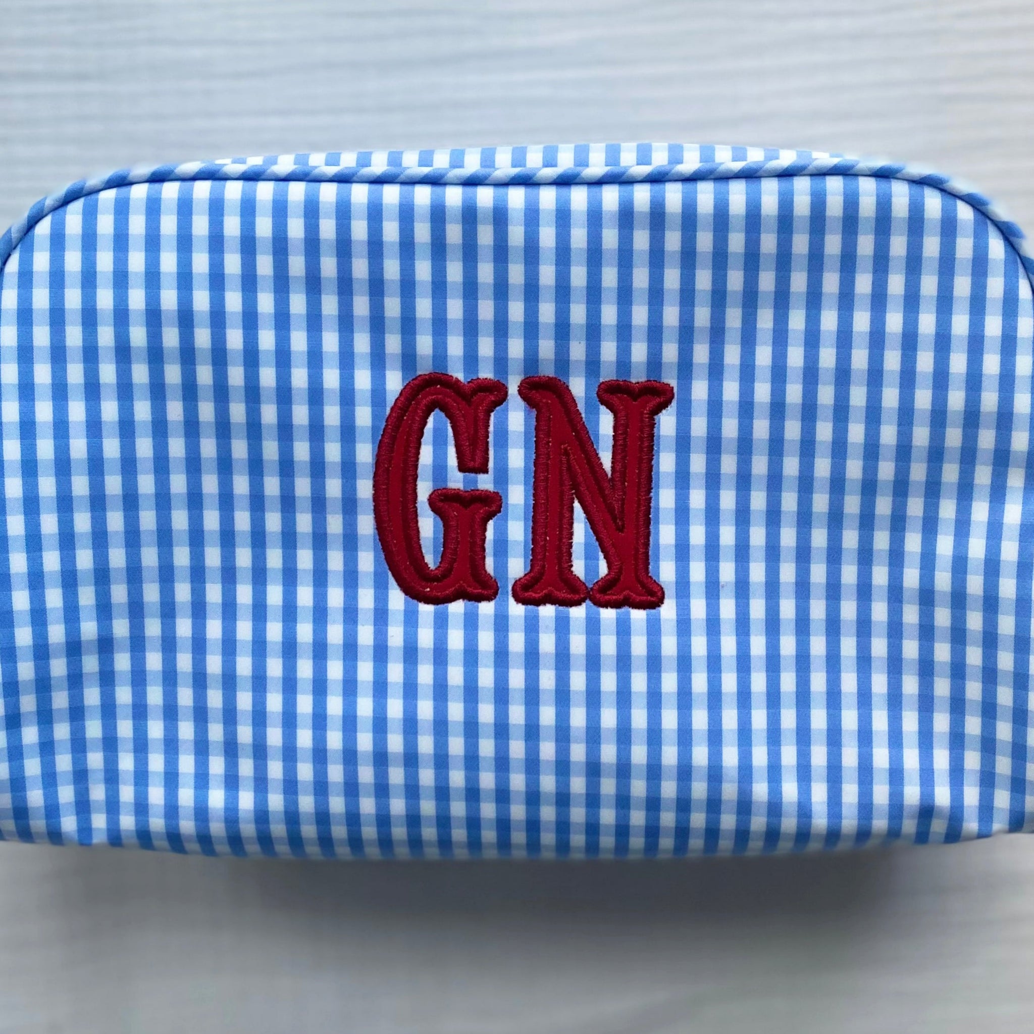 Small Gingham Pencil Pouch